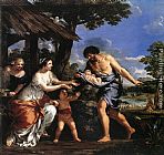 Pietro da Cortona Romulus and Remus Given Shelter by Faustulus painting